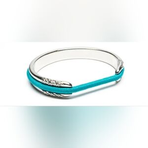 Hair Tie Bracelet • Grooved Cuff Bangle + Ponytail Elastic Assortment